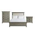 King Panel 3PC Bedroom Set in Grey G291883