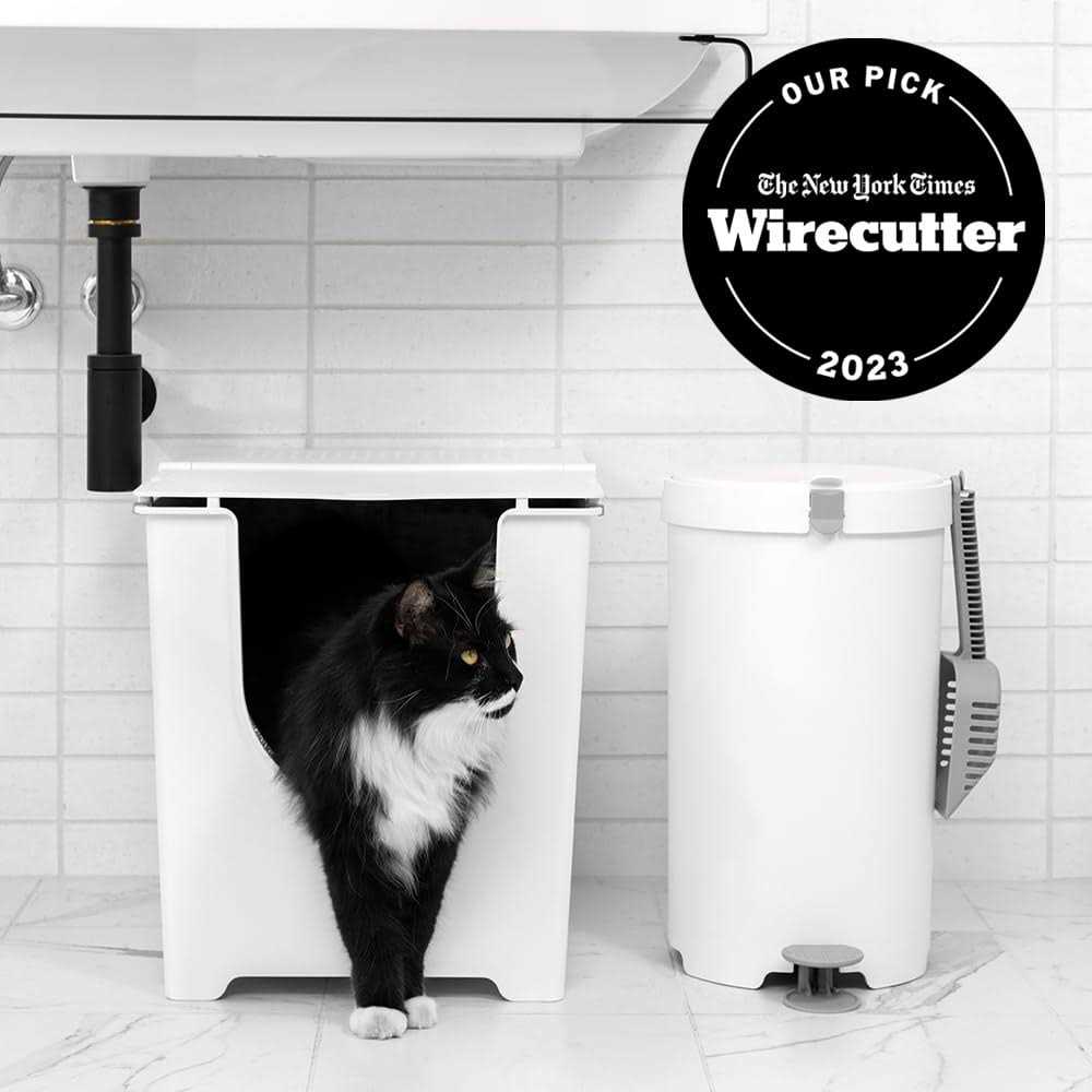 Flip Litter Box with Scoop and Reusable Liner U9244