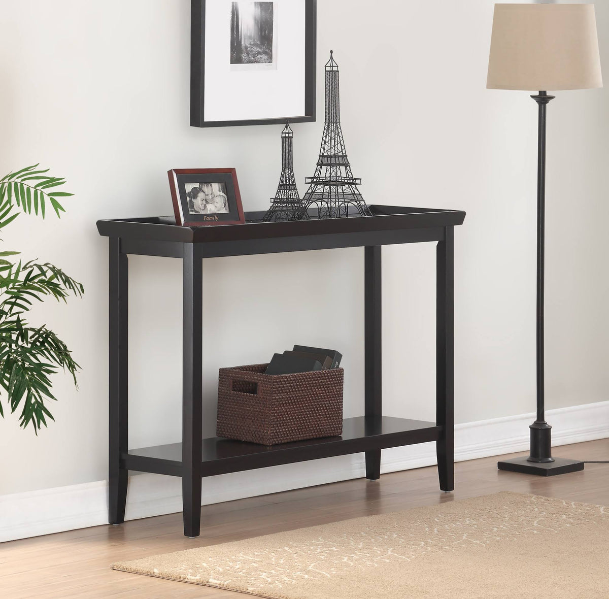 Black Console Table Q684404