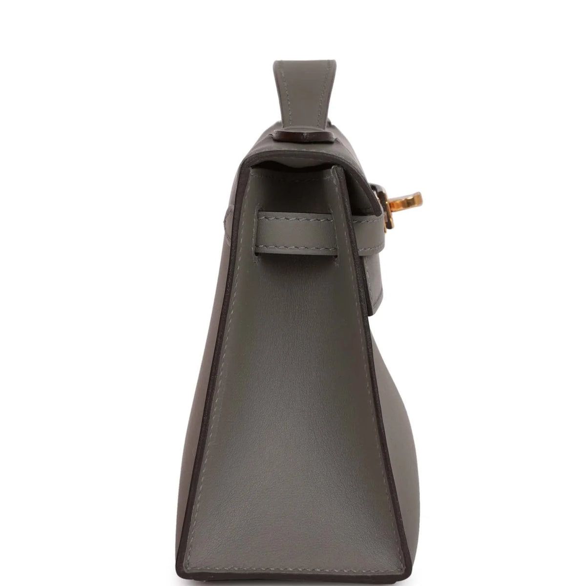 Kelly Pochette Gris Meyer Swift Gold Hardware B954