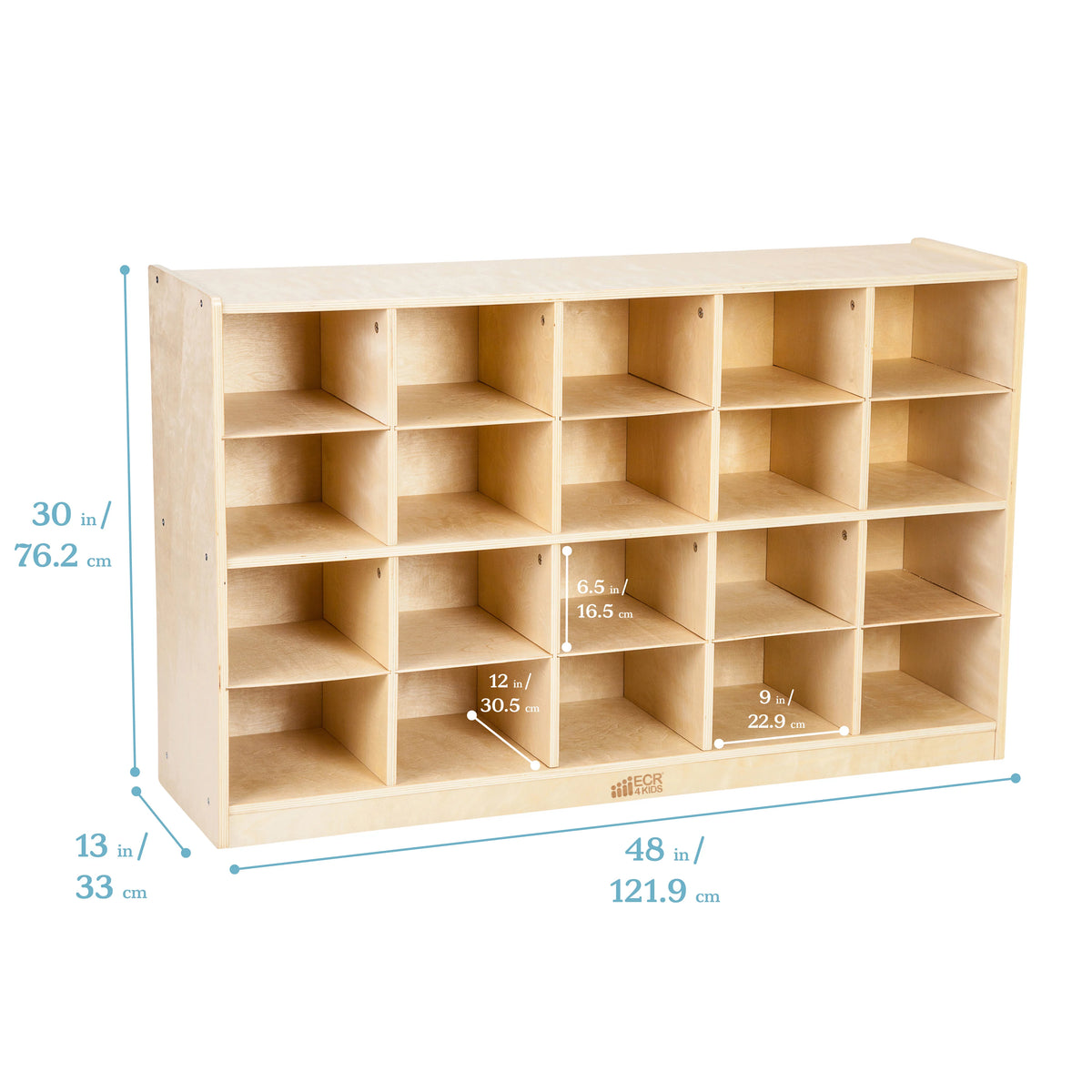 20 Cubby Mobile Tray Storage Cabinet L94247