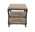 24" x 26" Brown Wood 2 Shelves Accent Table W911355
