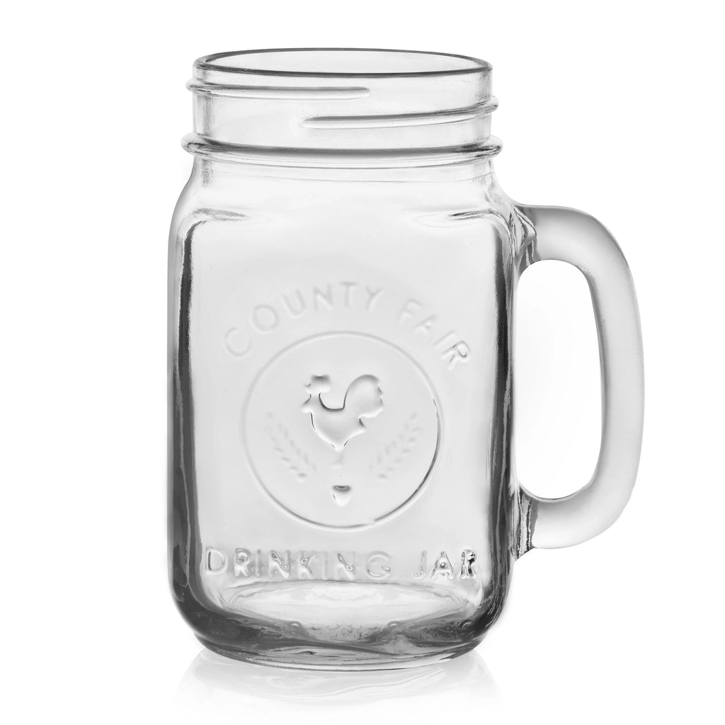 Glass Drinking Jars Set of 12 V988