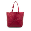 Pink Calf Leather Tote Bag E334