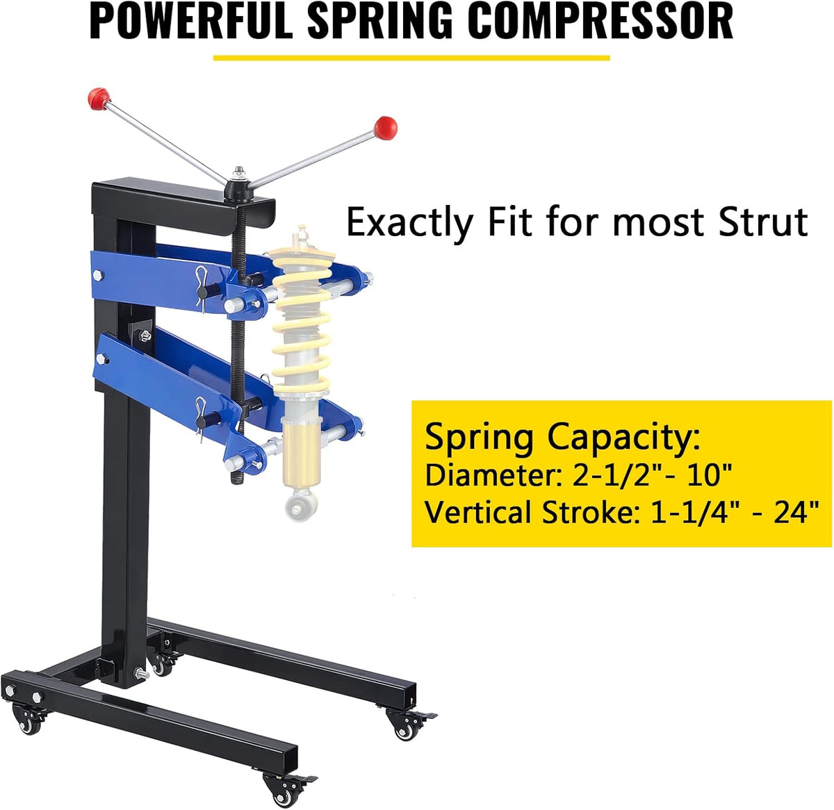 45# Steel Heavy Duty Strut Spring Compressor Tool with Stand H523