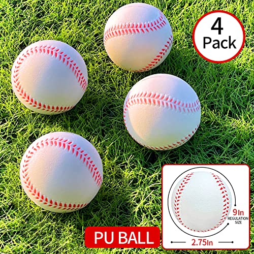 7'x7' Portable Baseball Net Set with Tee, Bat, Balls, Strike Zone, Carrying Bag H3424
