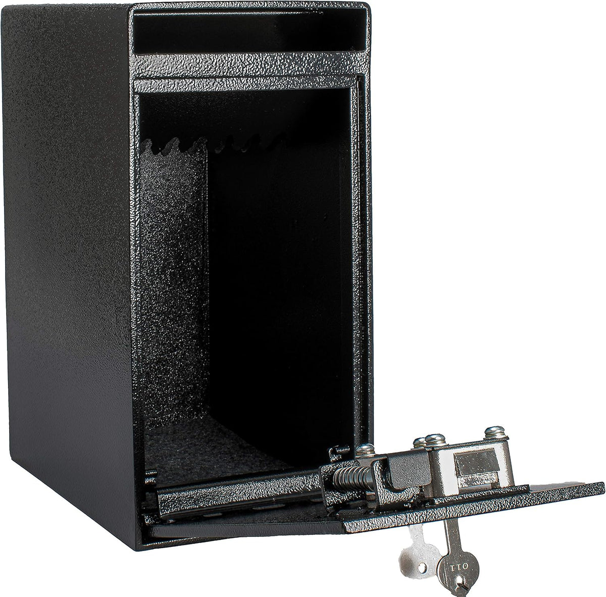Steel Dual Key Cash Drop Safe Box 12 in x 9 in x 6 in I70577