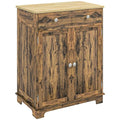 White Sideboard with 3 Drawers and Doors B381448