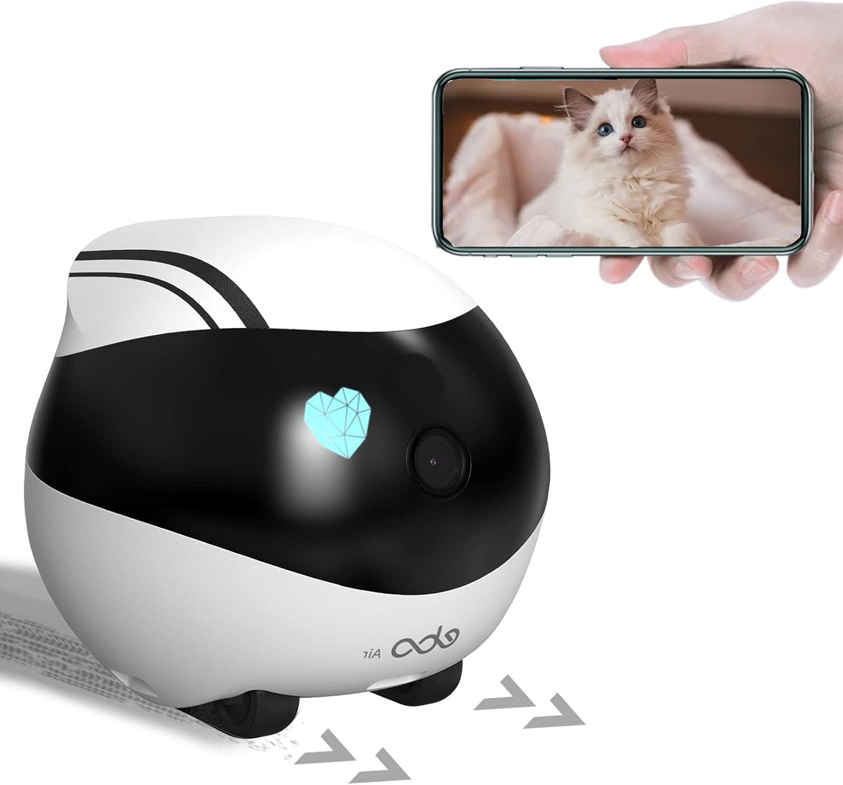 Remotely Moving Security Robot with Two Way Audio and WiFi Full HD K2269