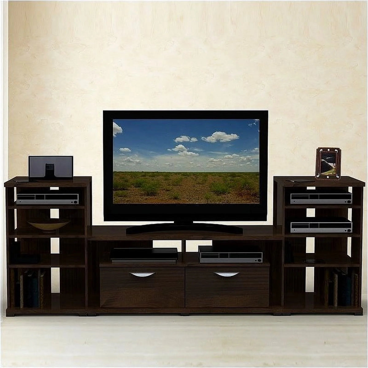 32" Tall 4 Shelf Audio Video Media Tower Stand I360044