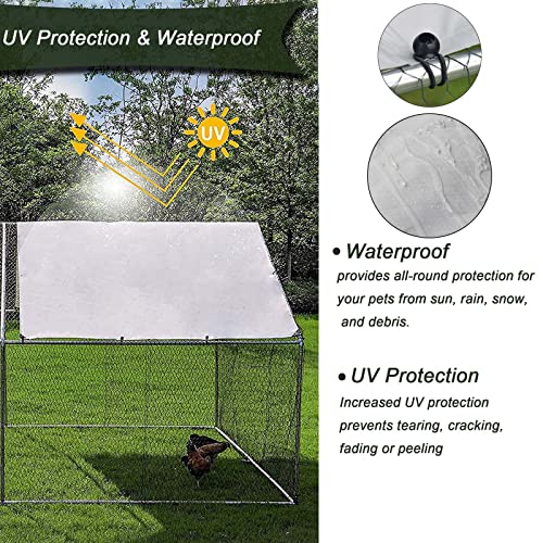 1.25'' Large Metal Chicken Coop with Cover L9136