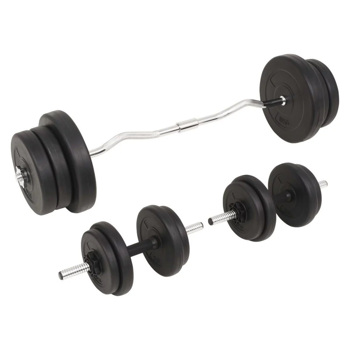 Barbell and Dumbbell Set 132.3 lb R5738
