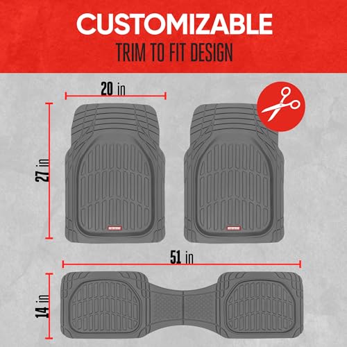 Black All-Weather Automotive Floor Mats Full Set W53841