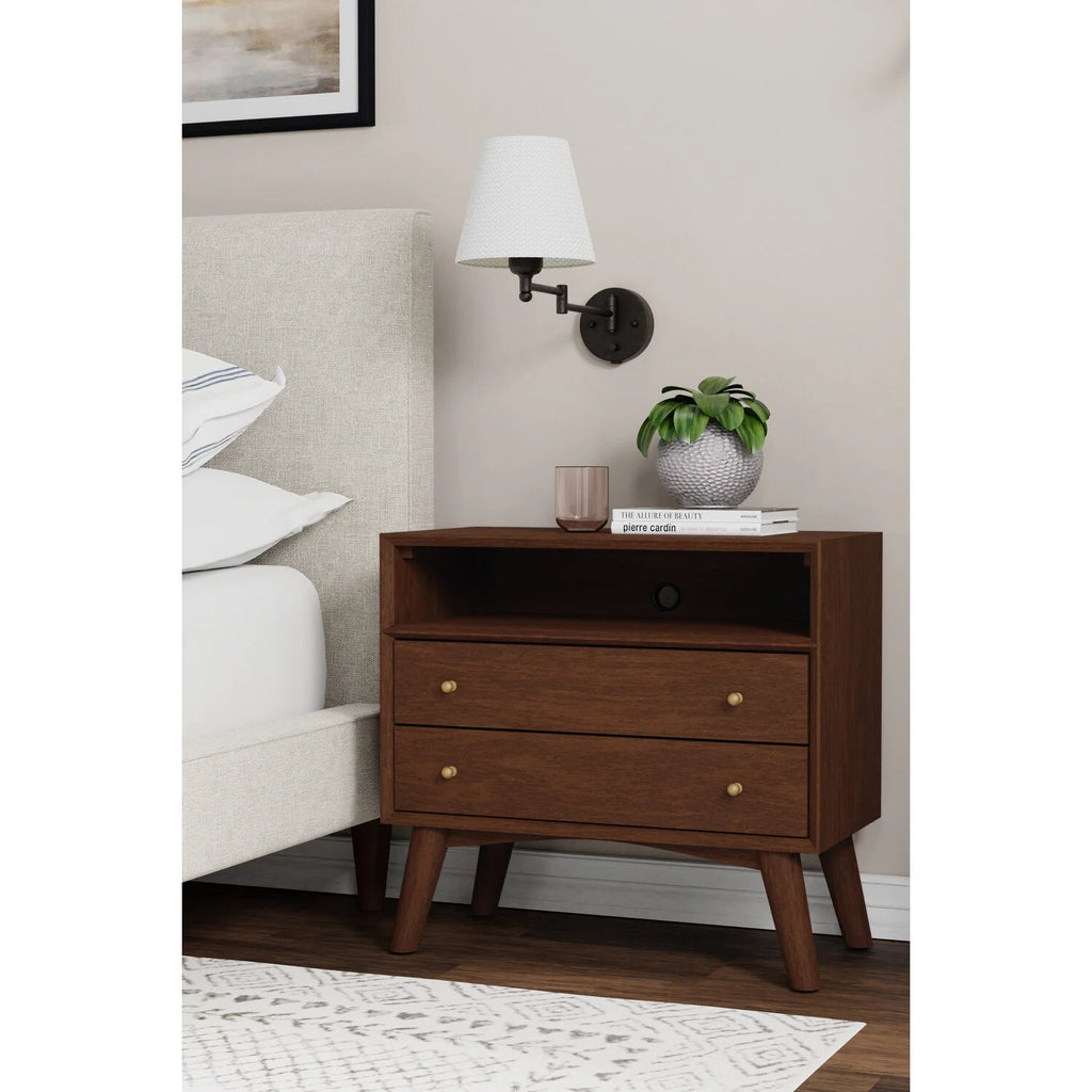 Walnut Nightstand B325337
