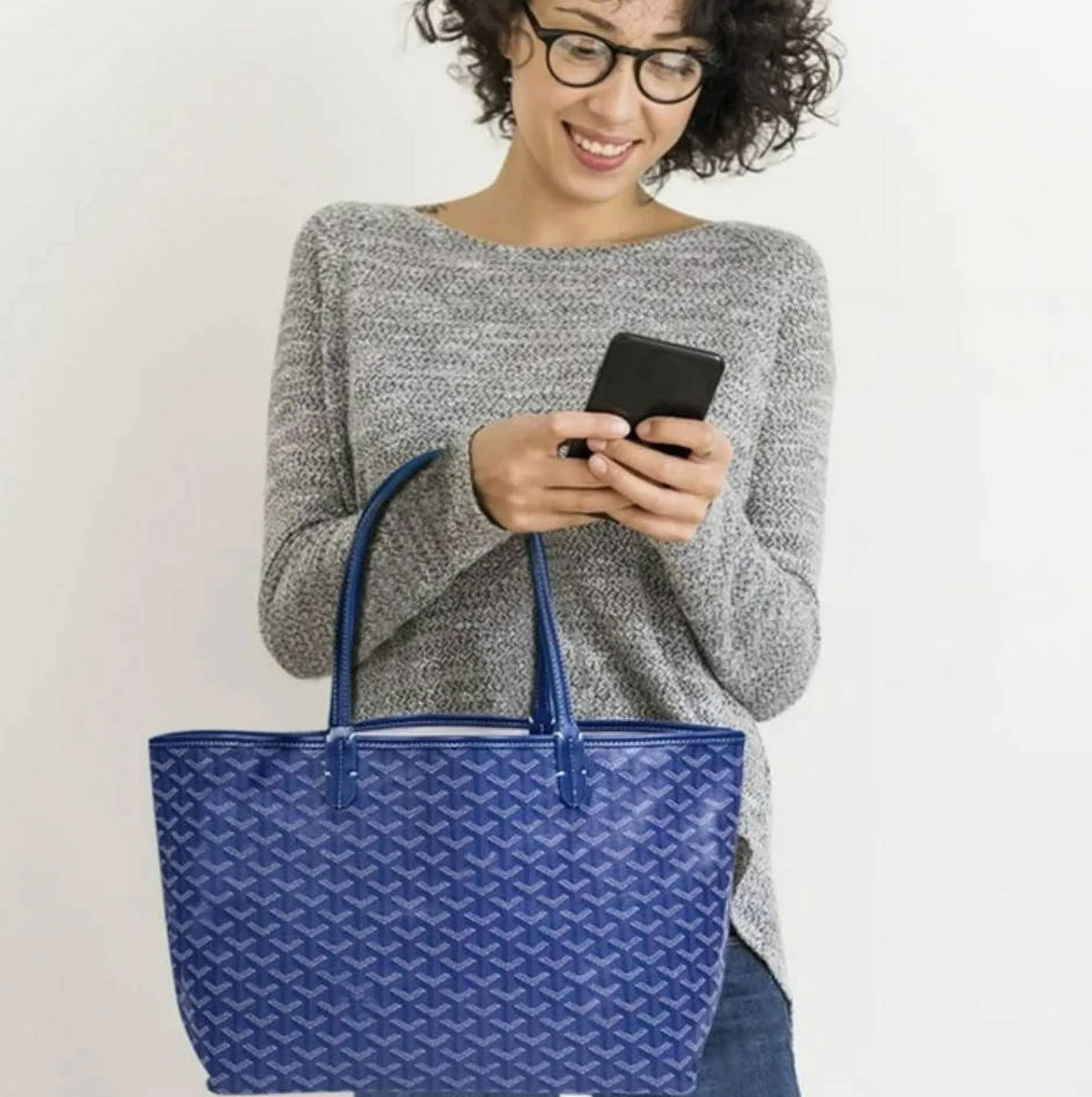 Canvas Hobo Tote Bag Set with Purse and Wallet 2PCs P69235
