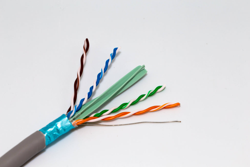 Cat6a Shielded Riser Ethernet Cable, 1000ft, Red Z639699