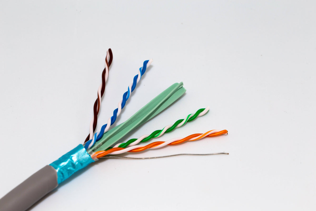 Cat6a Shielded Riser Ethernet Cable, 1000ft, Red Z639699