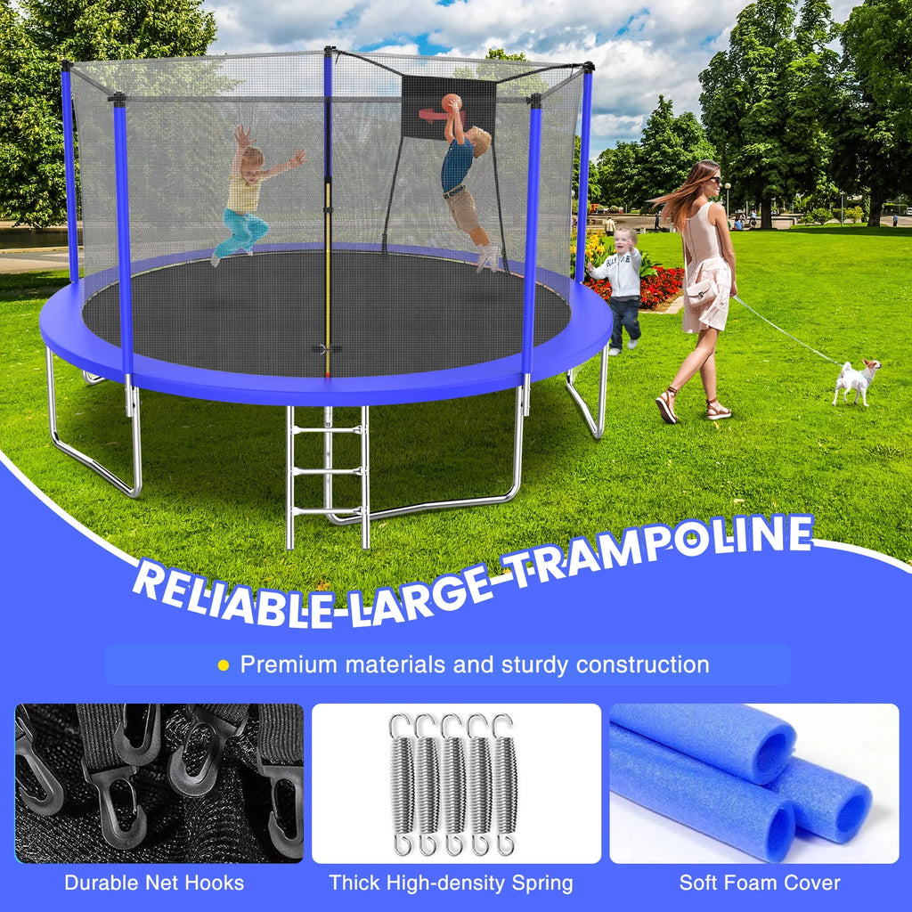 12FT Round Trampoline with Enclosure N905069