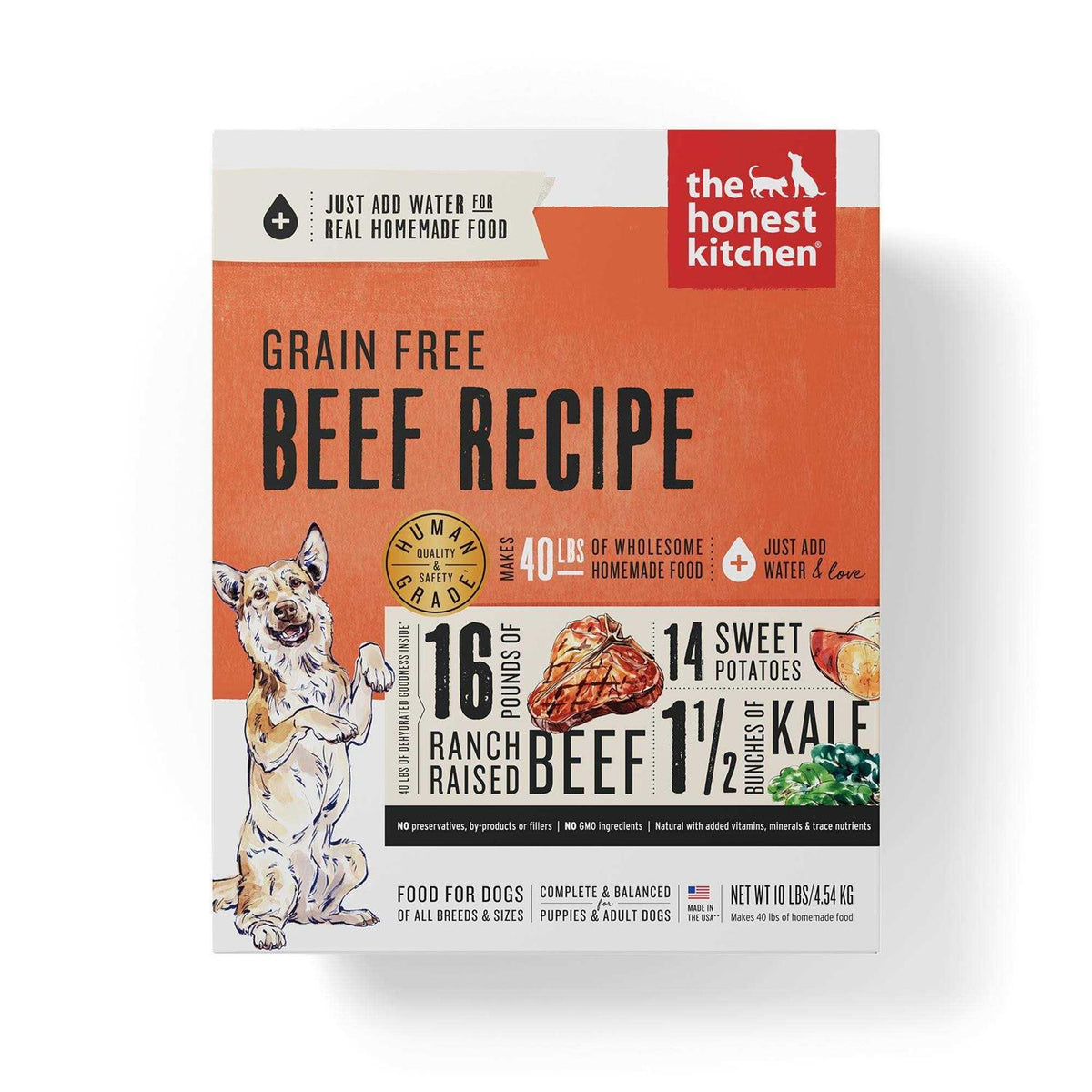 Dehydrated Grain-Free Beef Dog Food 10lb E959