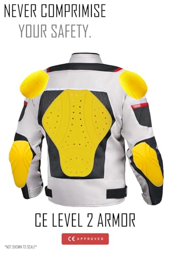 Mesh Motorcycle Jacket with Armor A85077