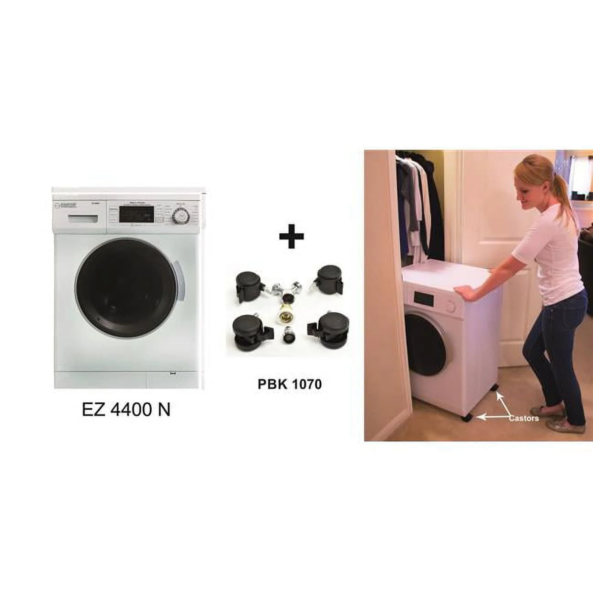 White Compact Combo Washer Dryer M350