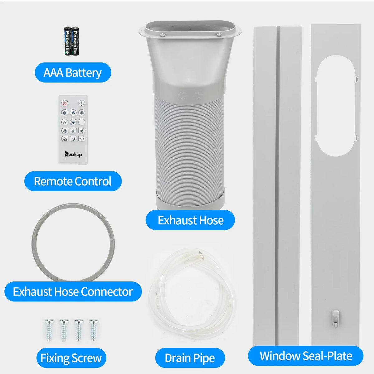 White Portable Air Conditioner E295