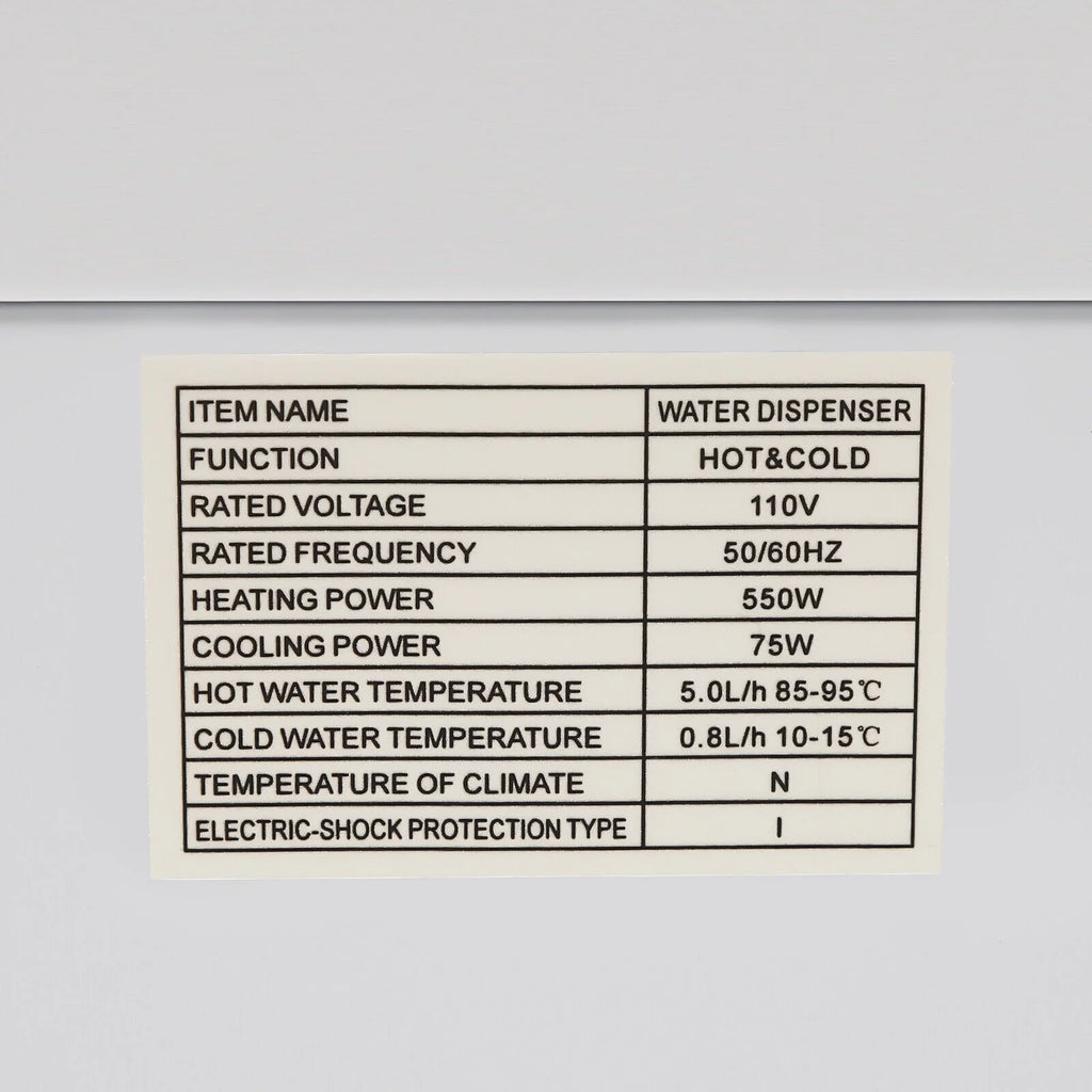 Electric Hot & Cold Water Cooler Dispenser with Child Safety Lock I830