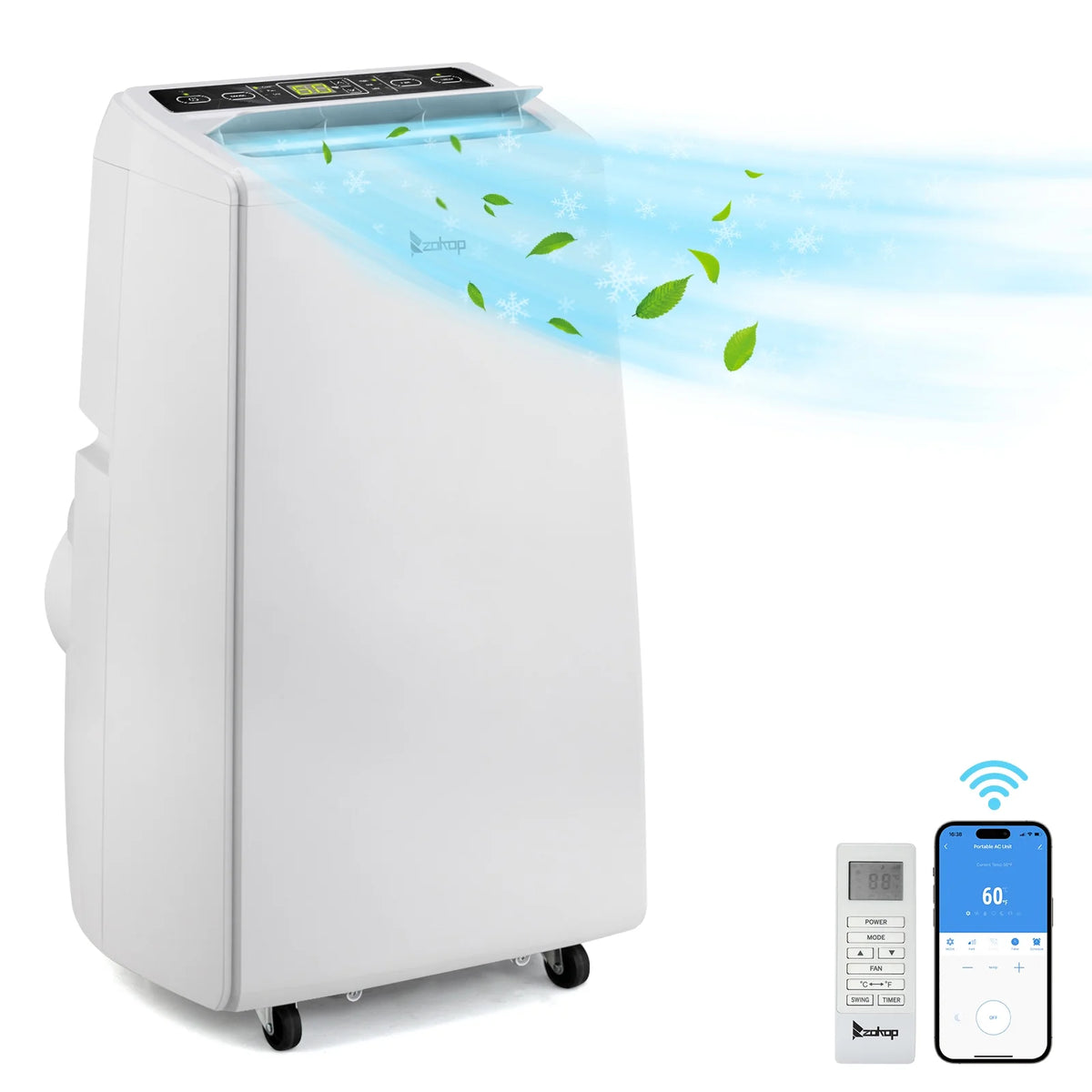 12000 BTU Portable Air Conditioner with Dehumidifier and Fan A673928