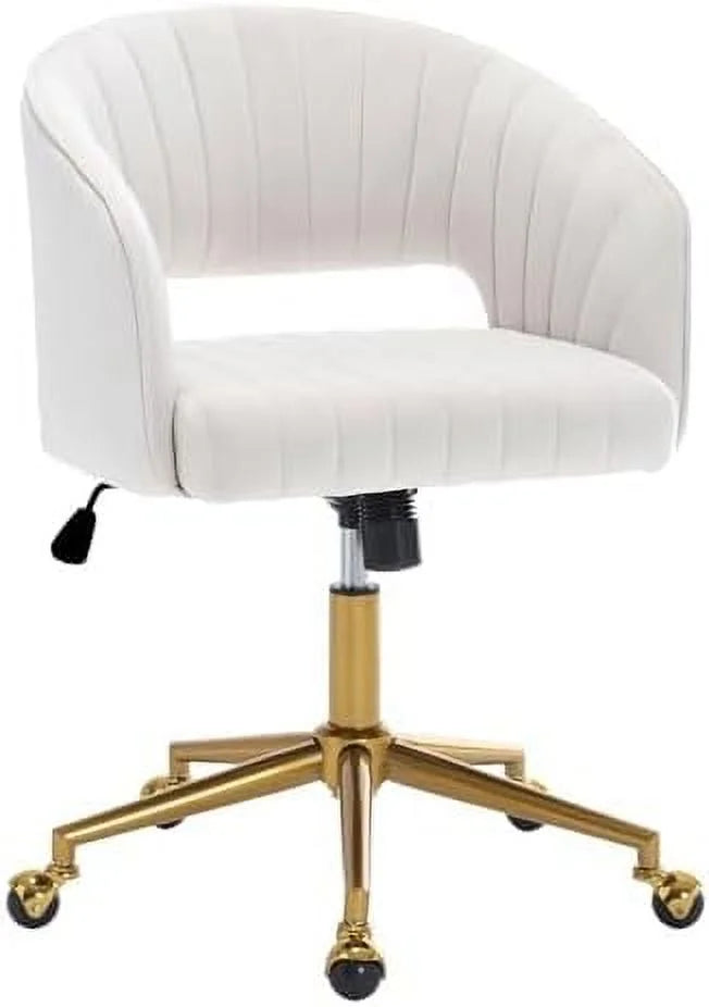 Velvet Height Adjustable Swivel Desk Chair I304435