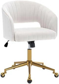 Velvet Height Adjustable Swivel Desk Chair I304435
