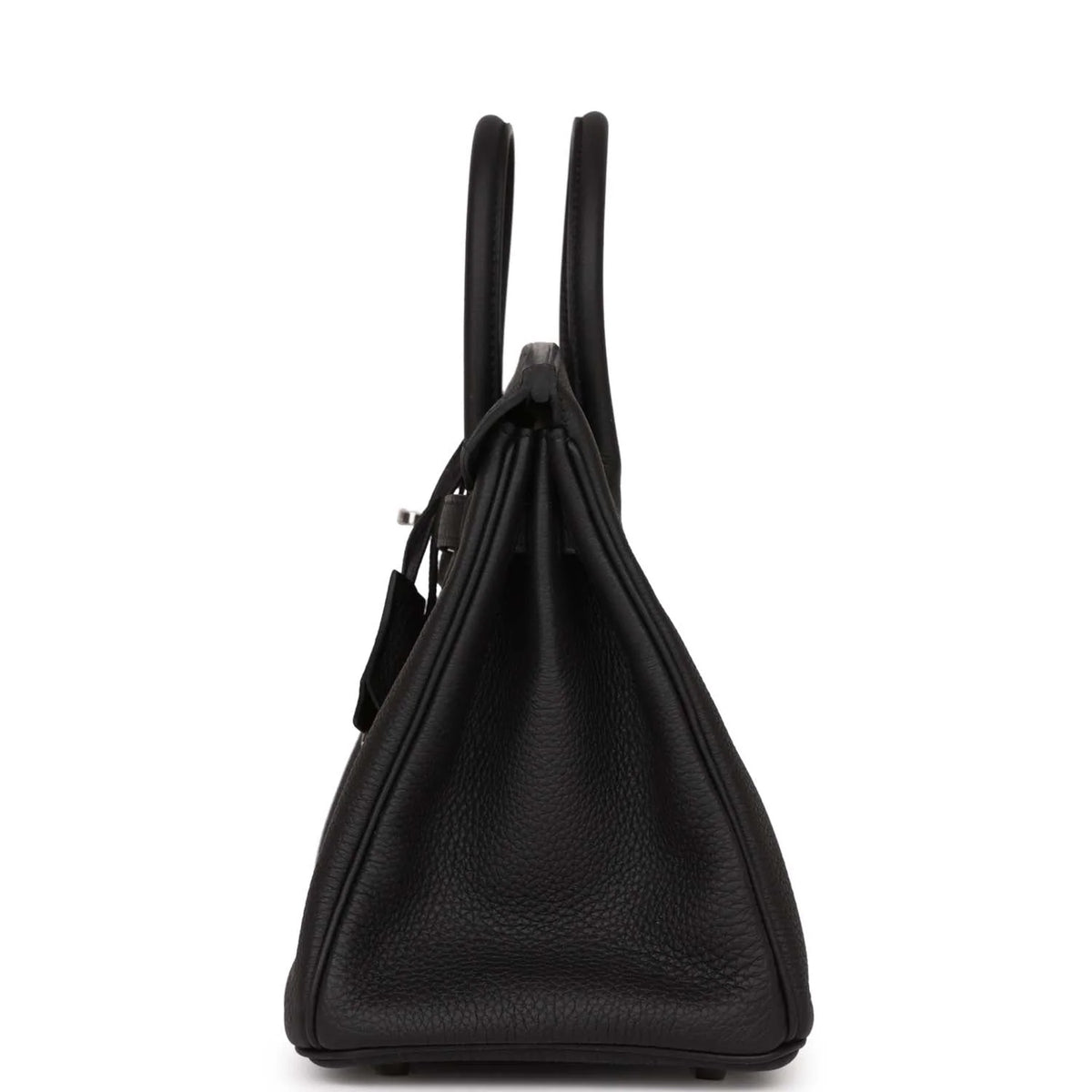 Black Leather Handbag V104