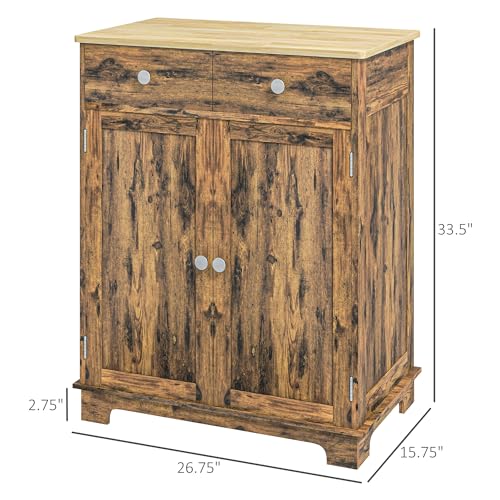 White Sideboard with 3 Drawers and Doors B381448