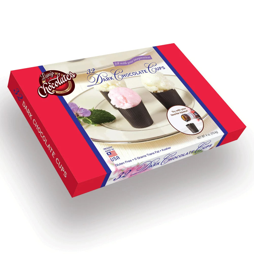 Dark Chocolate Dessert Cups 32 piece W3013