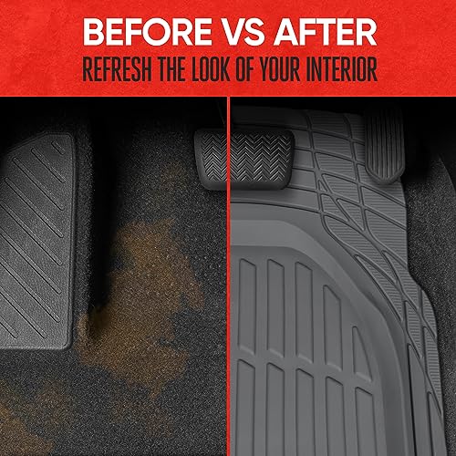 Black All-Weather Automotive Floor Mats Full Set W53841
