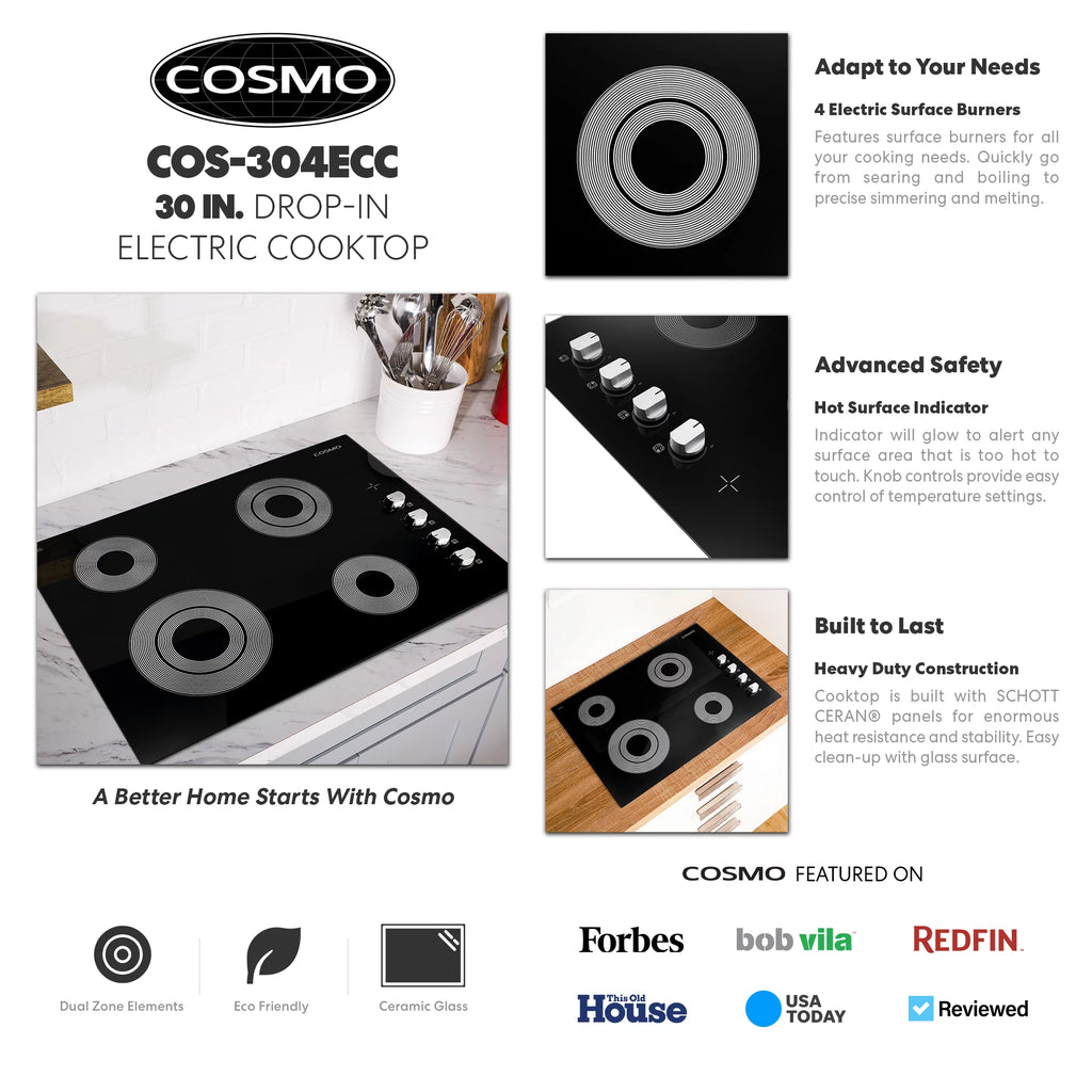 30 in. Electric Ceramic Glass Cooktop K25980