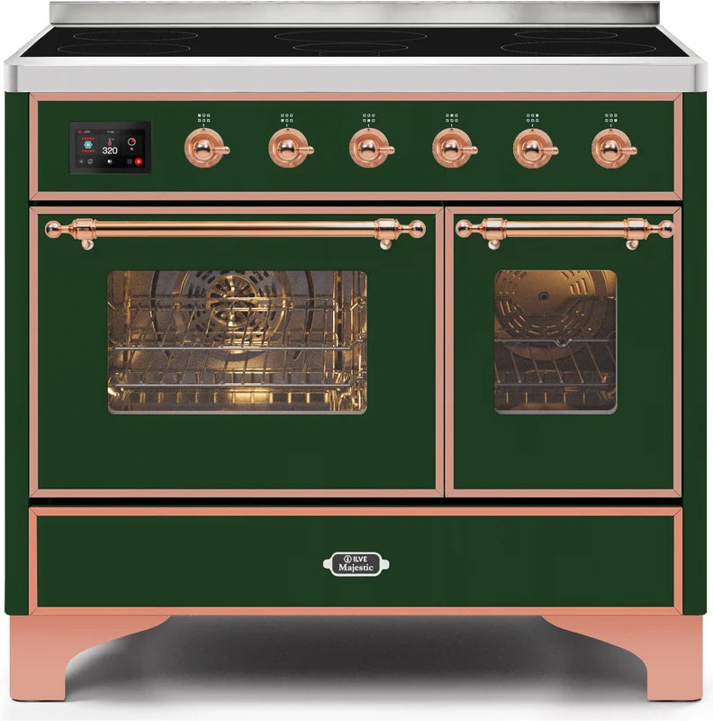 40 Induction Range with Electric Oven in Emerald Green W630