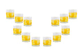 Stemless Juice Glasses 10.5 oz Clear Glassware Set of 12 M749