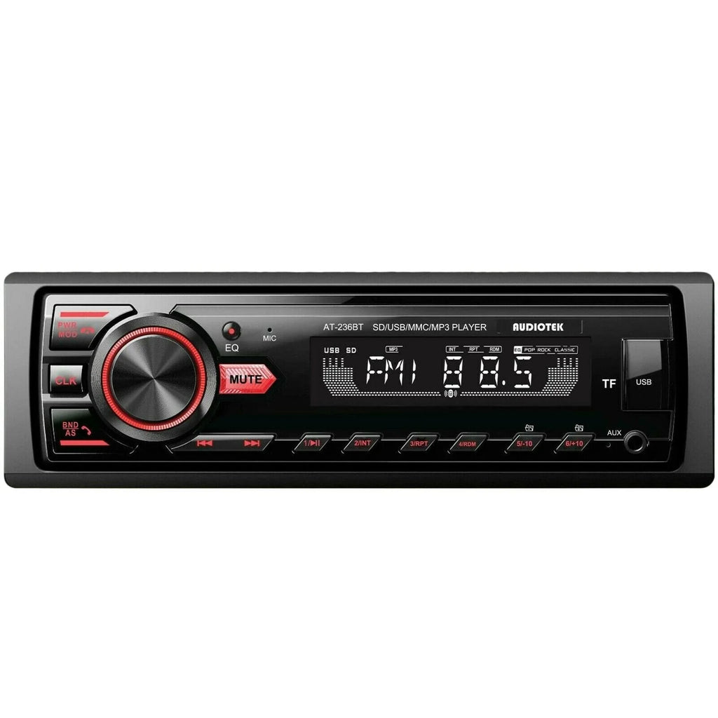 6.5 Speakers + Car Audio Stereo Bluetooth FM USB Receiver Bundle K9778