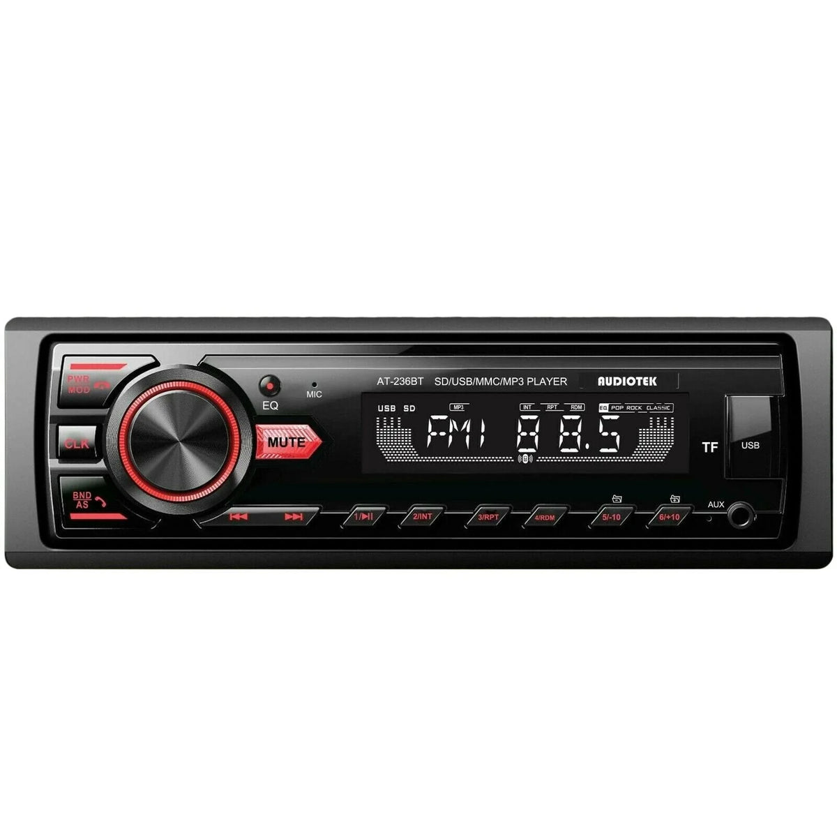 6.5 Speakers + Car Audio Stereo Bluetooth FM USB Receiver Bundle K9778