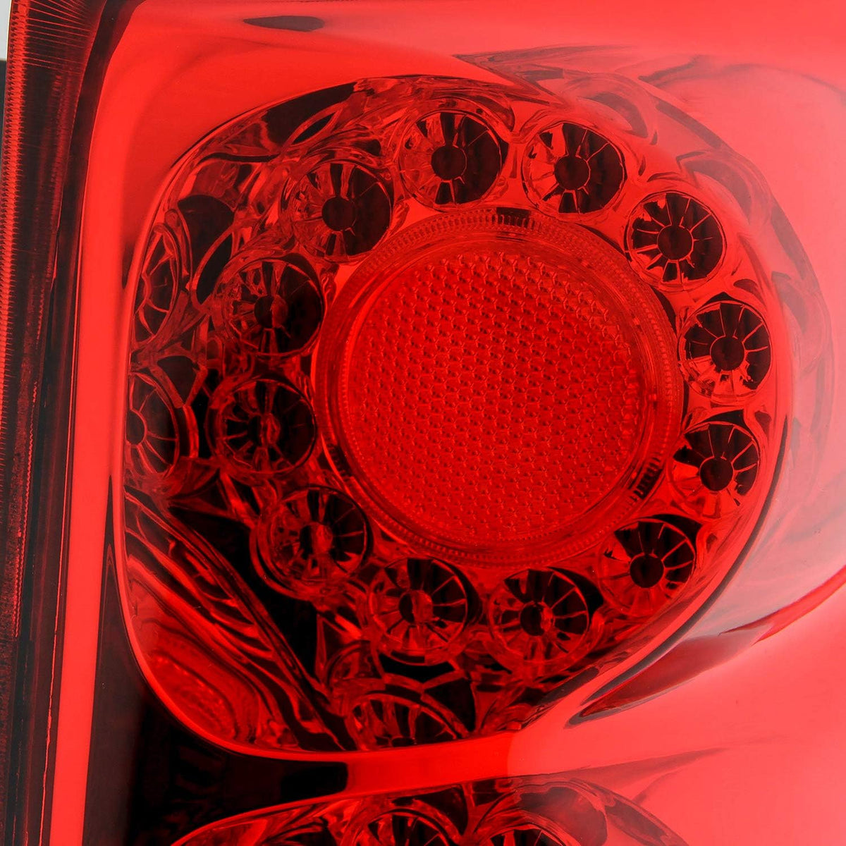 Chrome Red Clear Tail Brake Lights W710