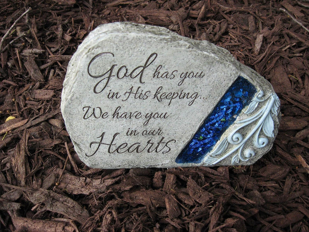 Memorial Garden Stone with Solar Accent U167