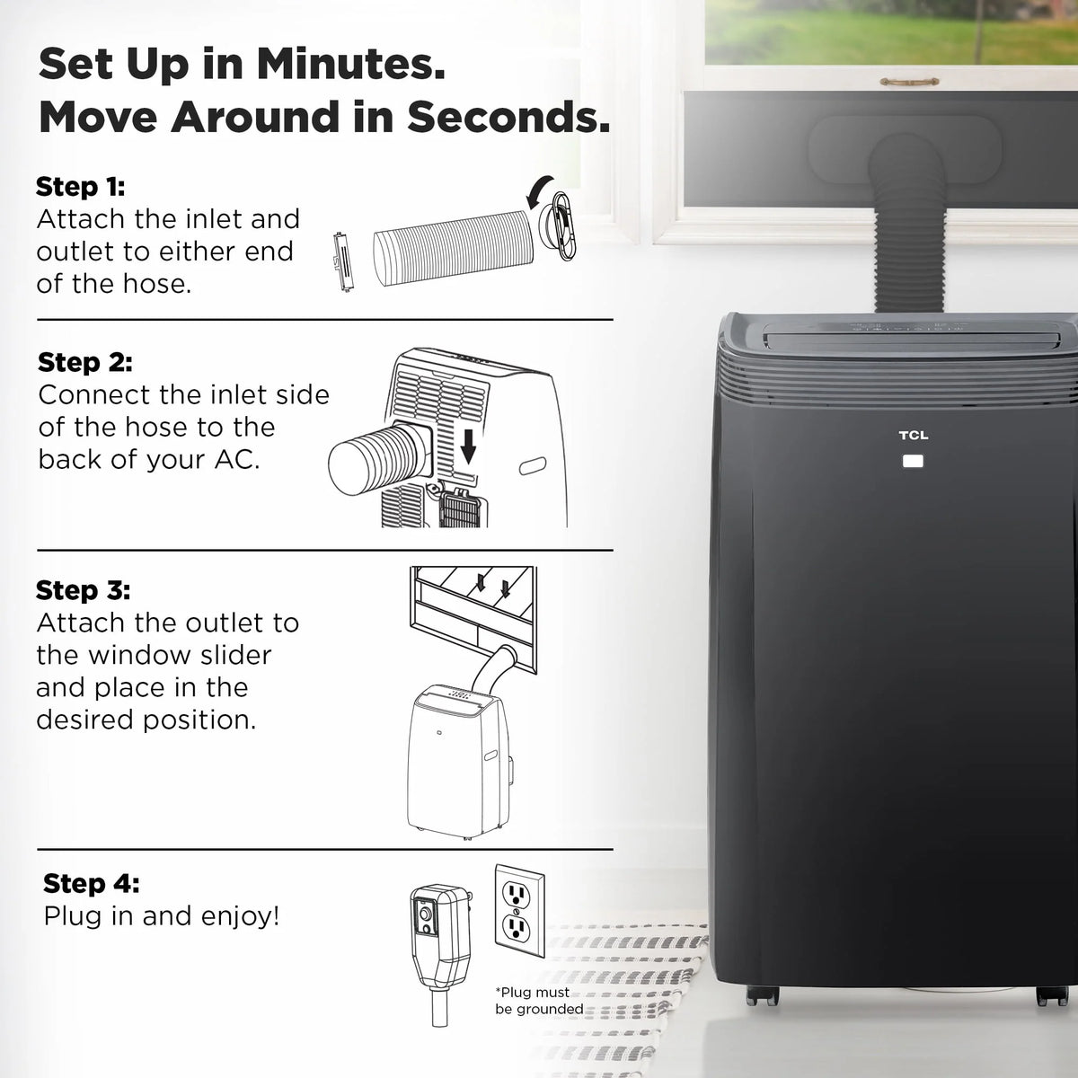10,000 BTU Smart Portable Air Conditioner D697
