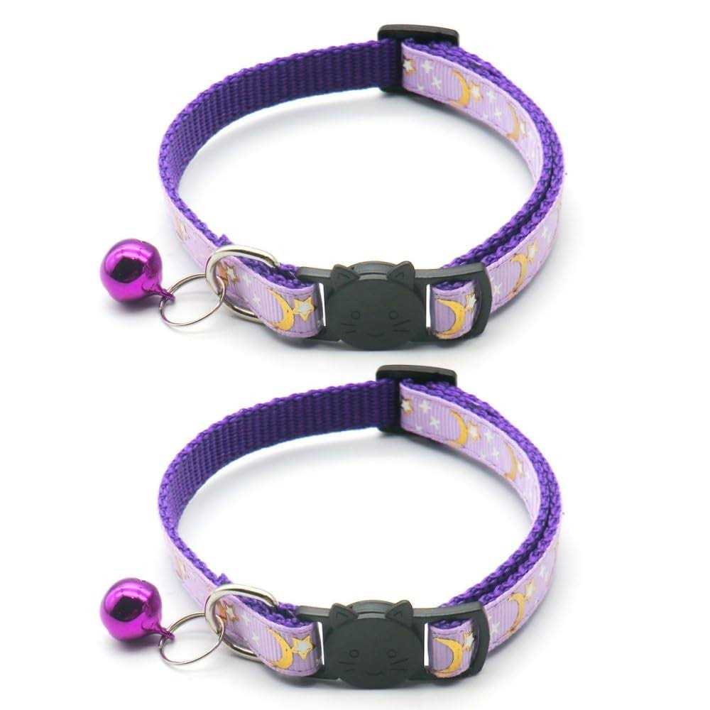 Reflective Cat Collars Bell 2-Pack Adjustable 7.5-12.5 Inch H276109