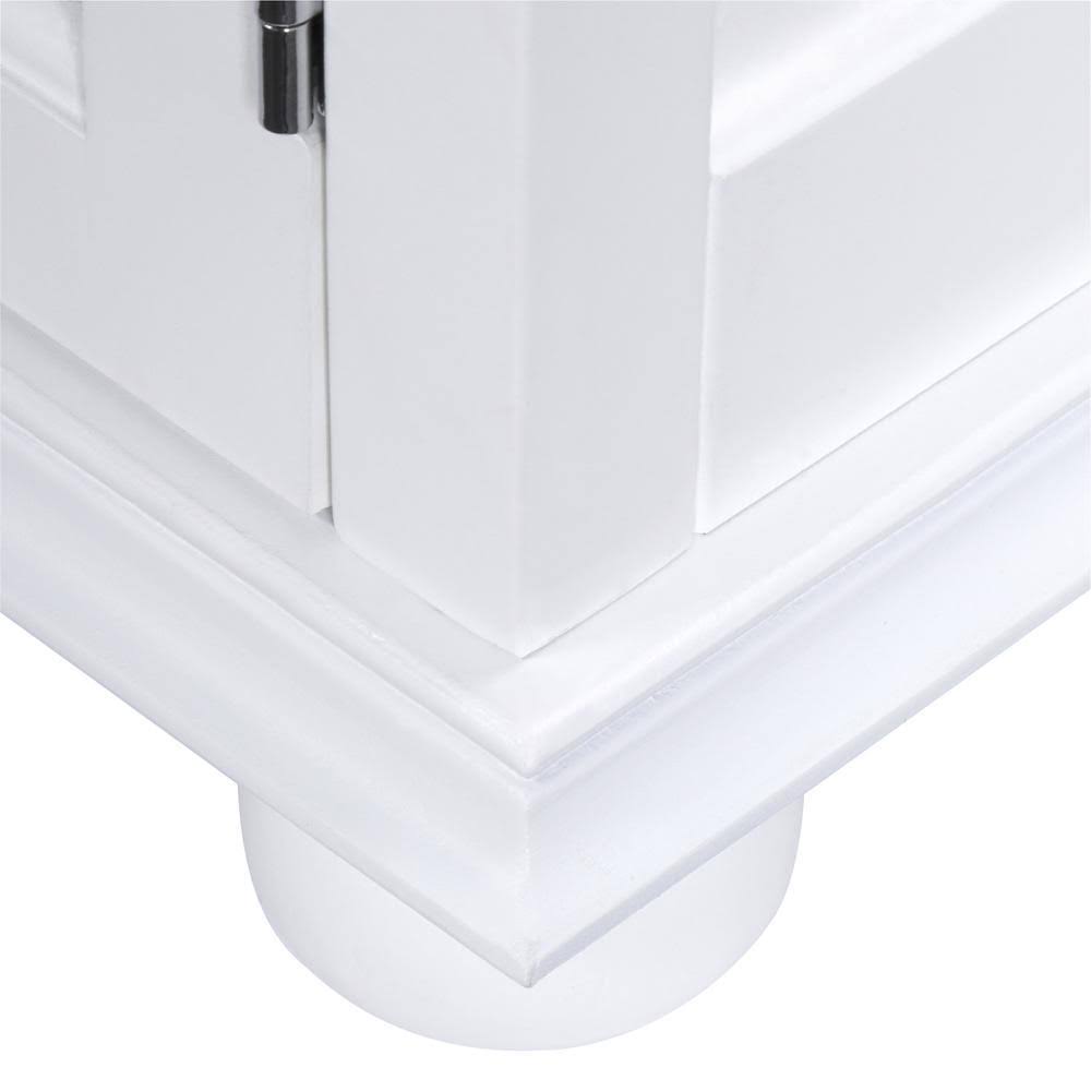 White Bathroom Linen Cabinet I725668