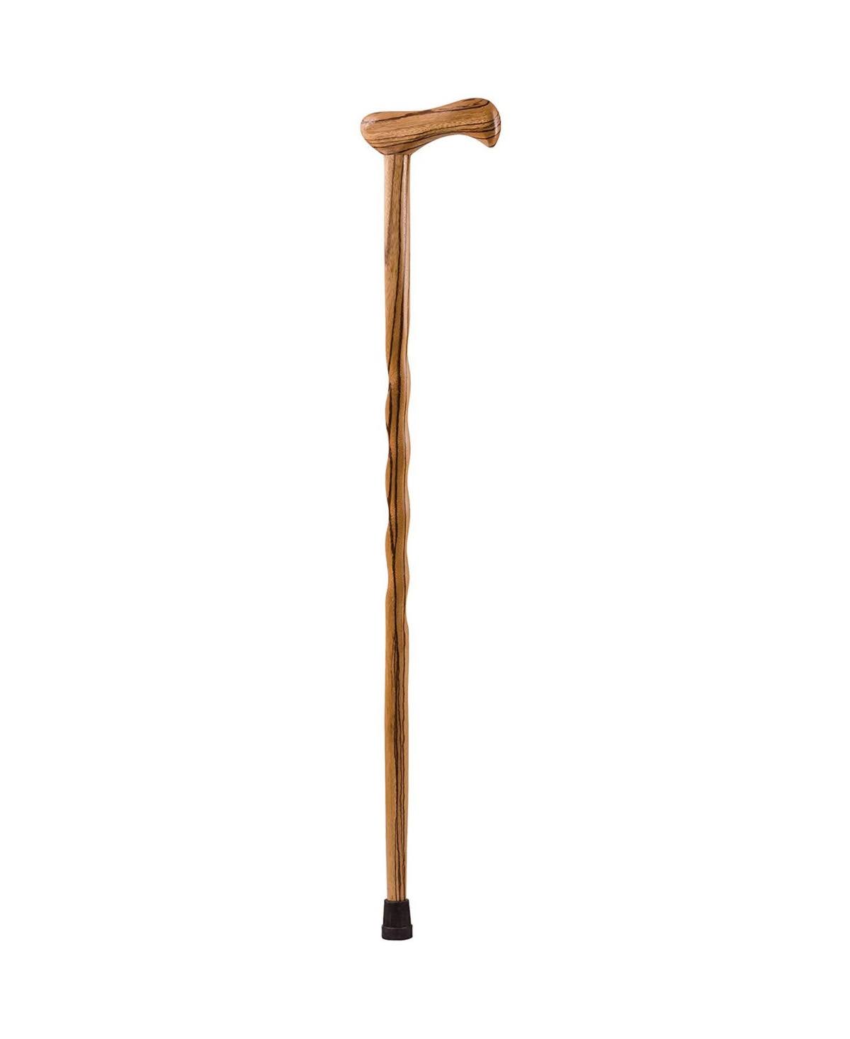37x22 Twisted Zebrawood Walking Cane J3402