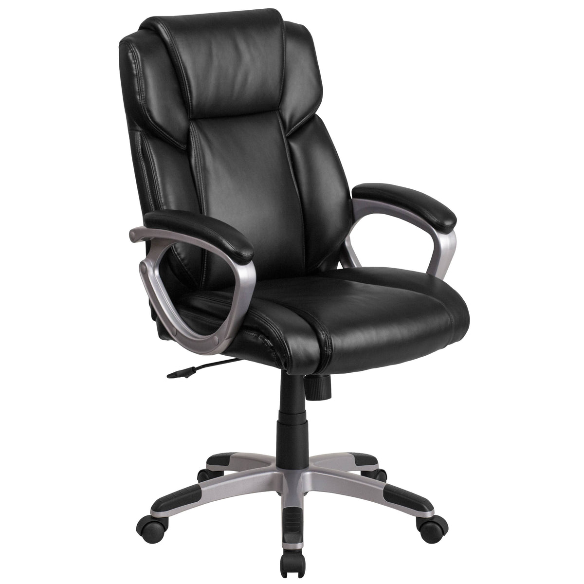 Black LeatherSoft Executive Swivel Office Chair Y319