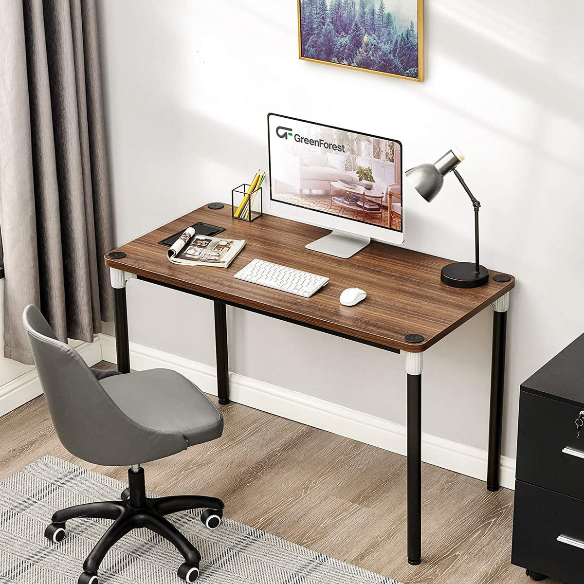 Walnut 47" Computer Desk A936830