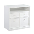4 Drawer White Storage Cabinet I32879