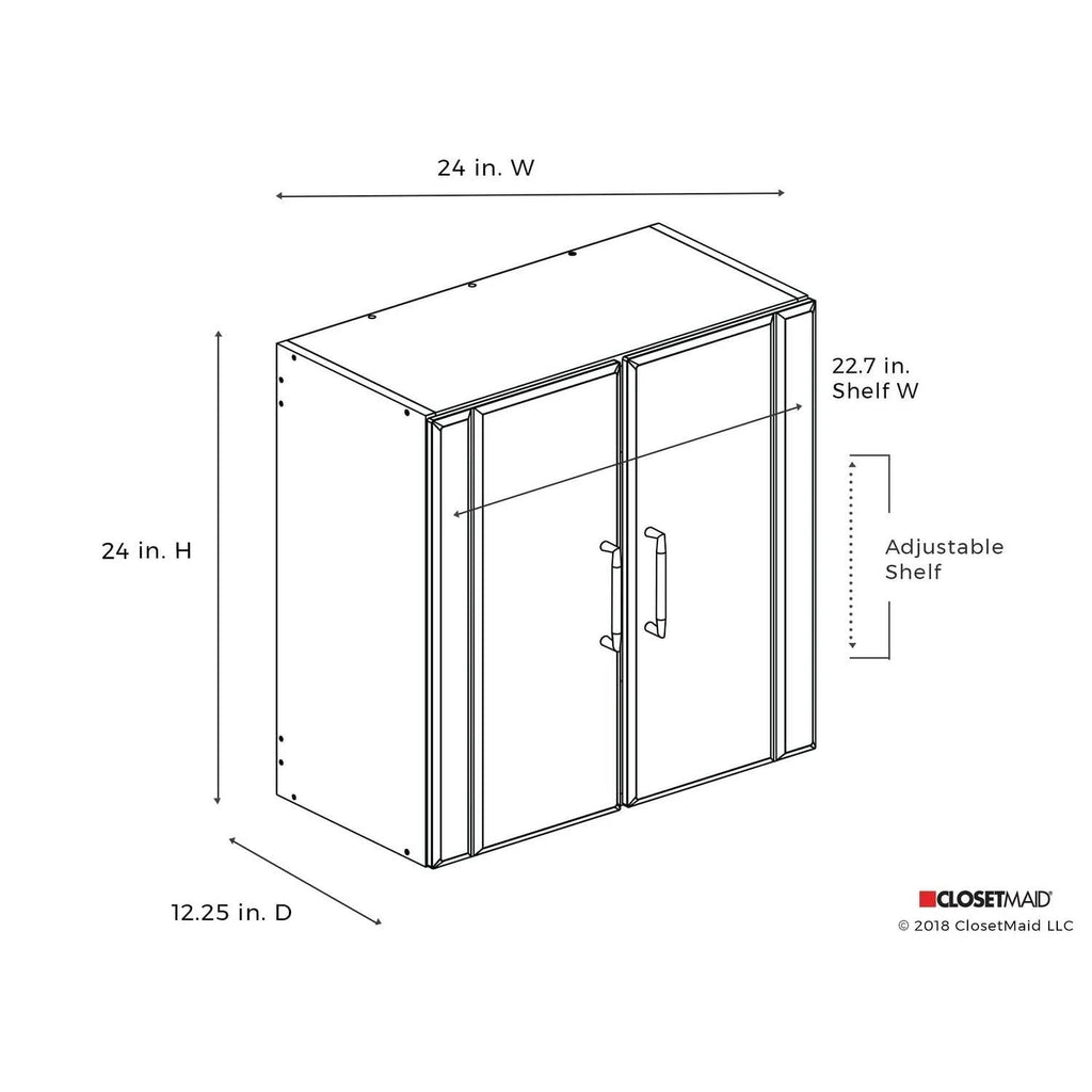 2 Door Wall Cabinet Black H851940