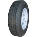 Tire ST205/75R15 6PR on 15x5.5 White Spoke Wheel V428